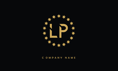 LP, PL, L, P Abstract Letters Logo Monogram