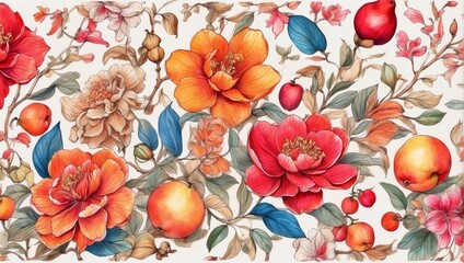 flower background seamless pattern
