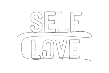 Mitivational words drawing in white and black background.