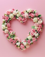 Obraz premium Romantic background. Beautiful flowers Valentine's Day. Romantic background with flowers for birthday, wedding. Spring background with flowers