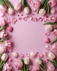 Fototapeta na wymiar Romantic background. Beautiful flowers Valentine's Day. Romantic background with flowers for birthday, wedding. Spring background with flowers