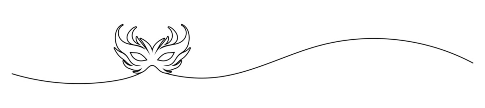 recommend clip art: border art line of masquerade mask. simple elegant frame outline of carnival woman eye mask.