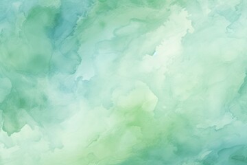 Fototapeta na wymiar Abstract watercolor paint background by sky blue and olive green with liquid fluid texture for background
