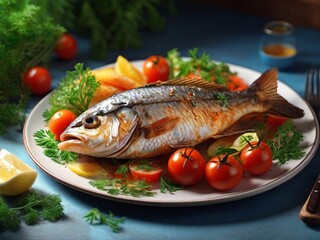 Sea beauty on a plate