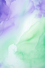Fototapeta na wymiar Abstract watercolor paint background by lime green and lavender with liquid fluid texture for background, banner 