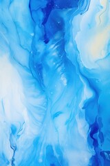 Fototapeta na wymiar Abstract watercolor paint background by ivory and cornflower blue with liquid fluid texture for background, banner 