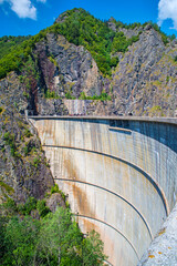 Dam in Romanian energy infrastructure - 703418019