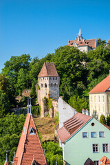 Medieval tower from the citadel of Sighisoara - 703418070