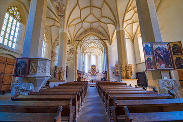Interior details of ancient church - 703418082