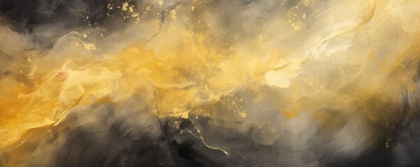 Abstract watercolor paint background by dark goldenrod and thistle with liquid fluid texture for background, banner 