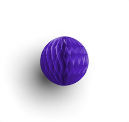 Purple Big Honeycomb Paper Ball