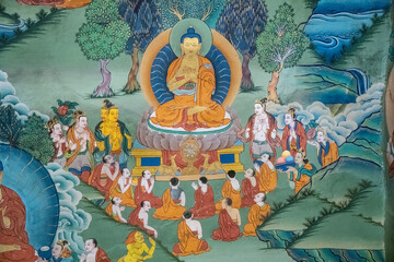 Buddha Life, Thangka, Buddhist Art, Tibetan Buddhism