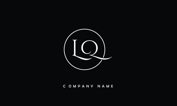 LQ, QL, L, Q Abstract Letters Logo Monogram