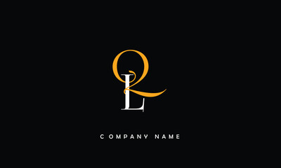 LQ, QL, L, Q Abstract Letters Logo Monogram