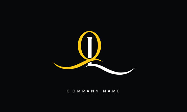 LQ, QL, L, Q Abstract Letters Logo Monogram