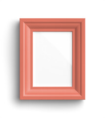 Peach Portrait Picture Frame with Glass