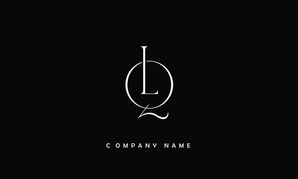 LQ, QL, L, Q Abstract Letters Logo Monogram