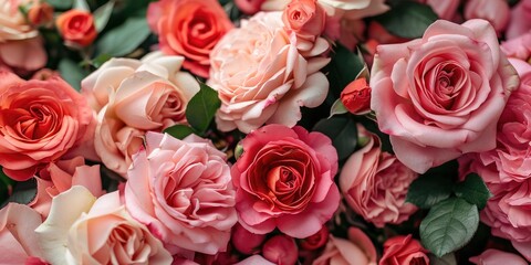 Naklejka premium Beautiful flowers Valentine's Day. Romantic background with flowers for birthday, wedding. Spring background with flowers