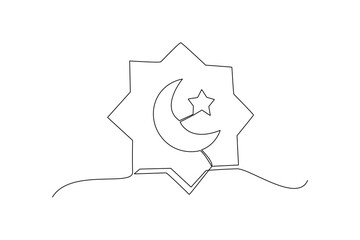 Set of Islamic Shape Illustration. Silhouette of Islamic Bagde. Good used for Islamic Design, Label, Sign, Sticker, etc.