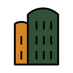 Building Work Job Filled Outline Icon