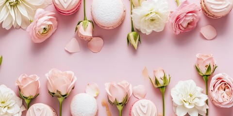 Obraz na płótnie Canvas Beautiful flowers Valentine's Day. Romantic background with flowers for birthday, wedding. Spring background with flowers