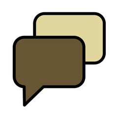 Fototapeta premium Application Element Message Filled Outline Icon