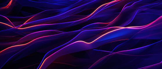 A blend of bright and dark elements, this abstract background combines blue and pink waves for a dynamic and stylish look.