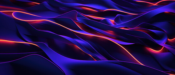 A blend of bright and dark elements, this abstract background combines blue and pink waves for a dynamic and stylish look.