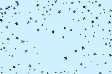 Realistic star of confetti for celebration design. Abstract nature banner background. Vector art illustration. Festive background. Abstract decorative pattern.