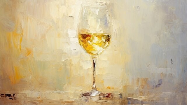 白ワインの油絵_4
