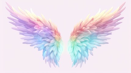 transparent backround with isolated feather design.Generative AI