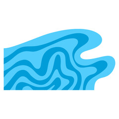 wave illustration for border corner