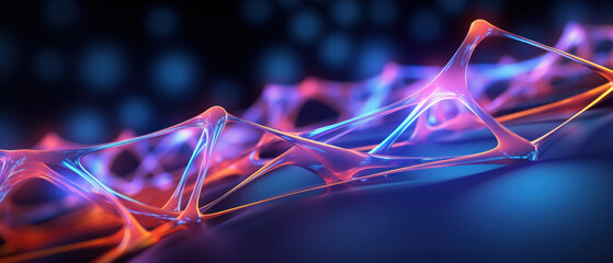 Explore the microscopic wonders of neural networks with this detailed morphism illustration.