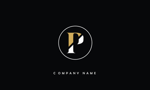 P, P Alphabet Letter Logo Monogram