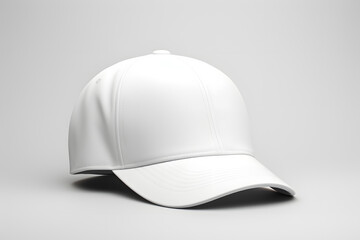 Fototapeta premium White baseball cap isolated on white background