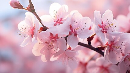 Obraz premium Cherry blossom macro