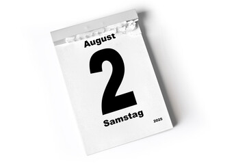  2. August 2025
