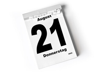 21 . August 2025