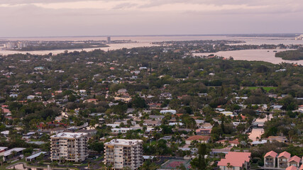 Fototapeta premium EPIC Sunset in Siesta Keys Beach FLorida 