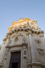 Detail of Facade in the Baroque style, Lecce, Italy