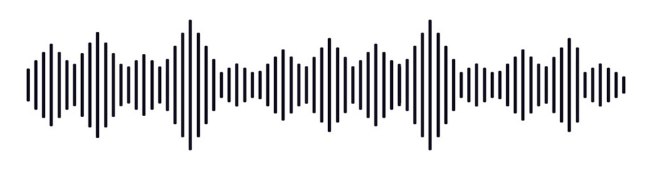 Sound wave voice message audio vector