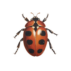 Lady Bug - Colored Pencil Illustration