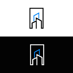 Real Estate logo,Real Estate, Building and Construction Logo Vector Design