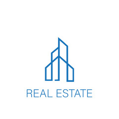 Real Estate logo,Real Estate, Building and Construction Logo Vector Design
