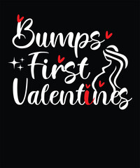 pregnancy's Valentine t-shirt design for Mom Life 