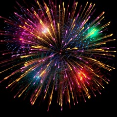 An Image of Beautiful Colorful Fireworks

