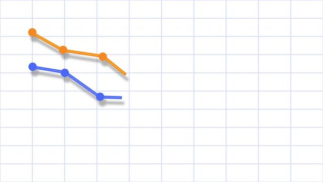 Chart with decreasing line graph