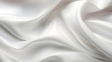Obraz premium White glossy silk fabric baclground