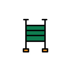 Stair Work Tools Filled Outline Icon