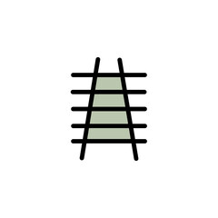 Stair Work Tools Filled Outline Icon